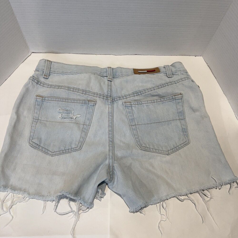 Women’s Tommy Hilfiger Jeans Shorts Y2K Stone Wash Blue Light Mid Rise 6